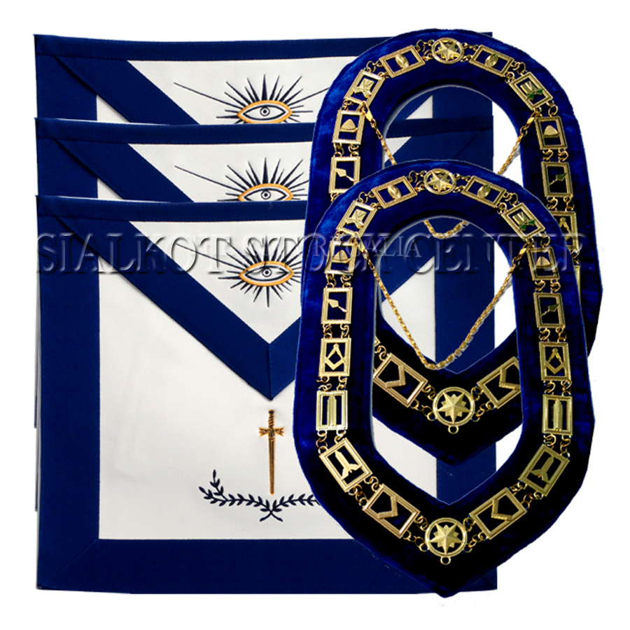 Blue Lodge Officer Apron And Chain Collar